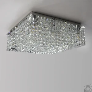 Люстра на 9 ламп ESLLSE KRYSTAL S E14 500x500x170 мм Хром 10668