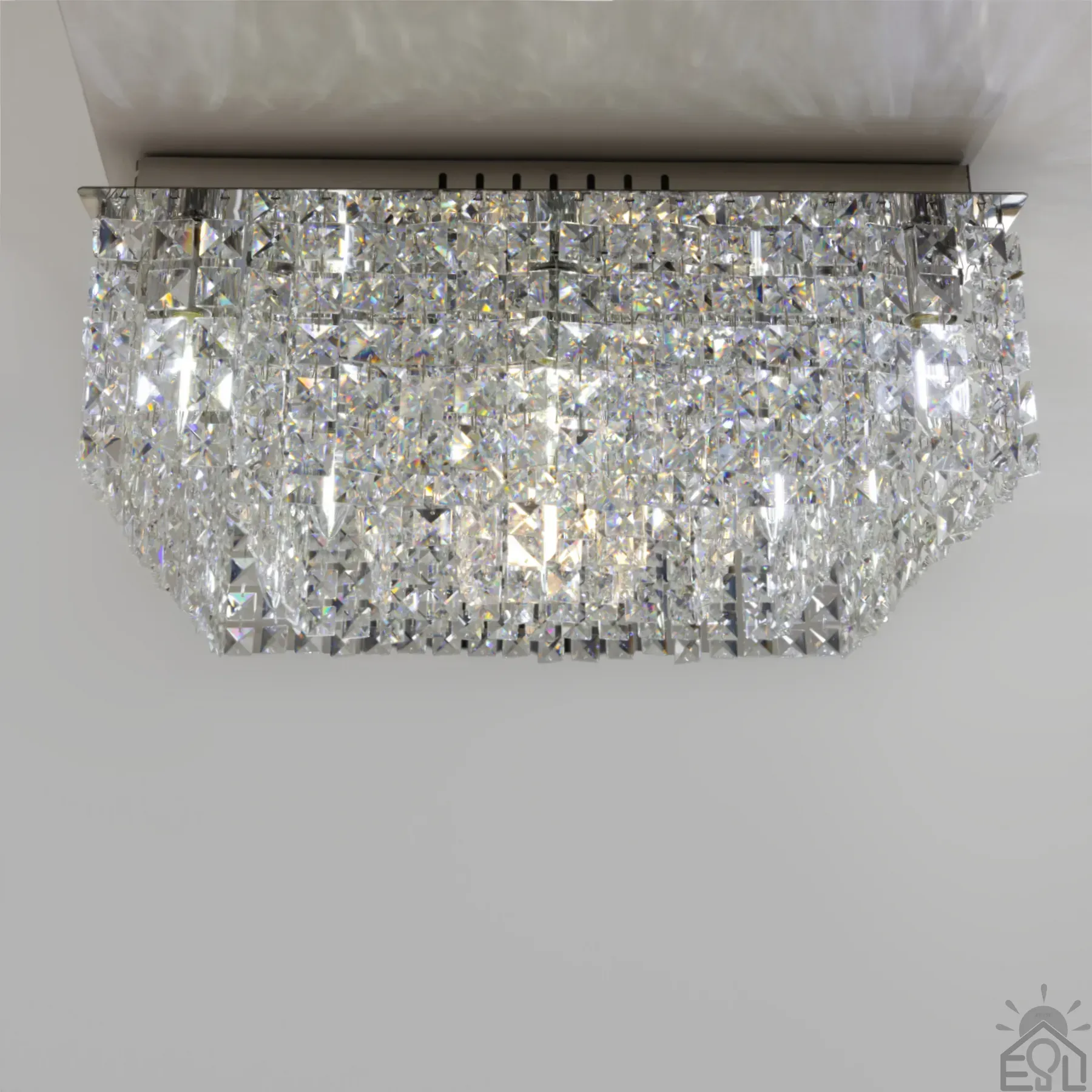 Люстра на 9 ламп ESLLSE KRYSTAL S E14 500x500x170 мм Хром 10668 - Зображення 4