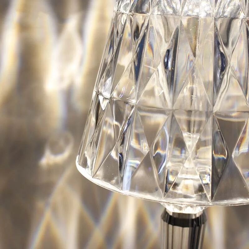 Світильник LED настільний акумуляторний LUMINARIA CRYSTAL 3W R ON/OFF CLEAR/WHITE (нічник) - Зображення 4