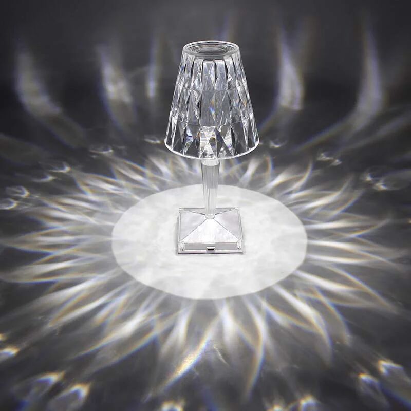 Світильник LED настільний акумуляторний LUMINARIA CRYSTAL 3W R ON/OFF CLEAR/WHITE (нічник) - Зображення 6