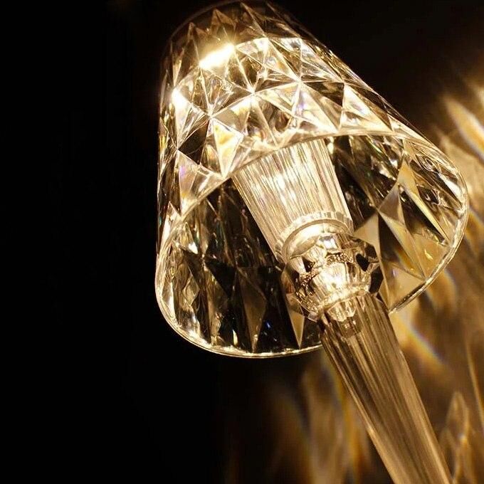 Світильник LED настільний акумуляторний LUMINARIA CRYSTAL 3W R ON/OFF CLEAR/WHITE (нічник) - Зображення 8