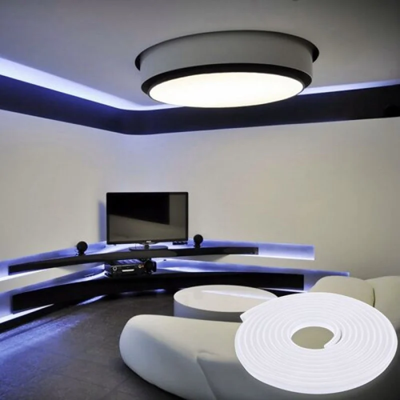 Світлодіодна стрічка NEON 220В JL 2835-120 W IP65 білий, герметична, 1м - Зображення 5