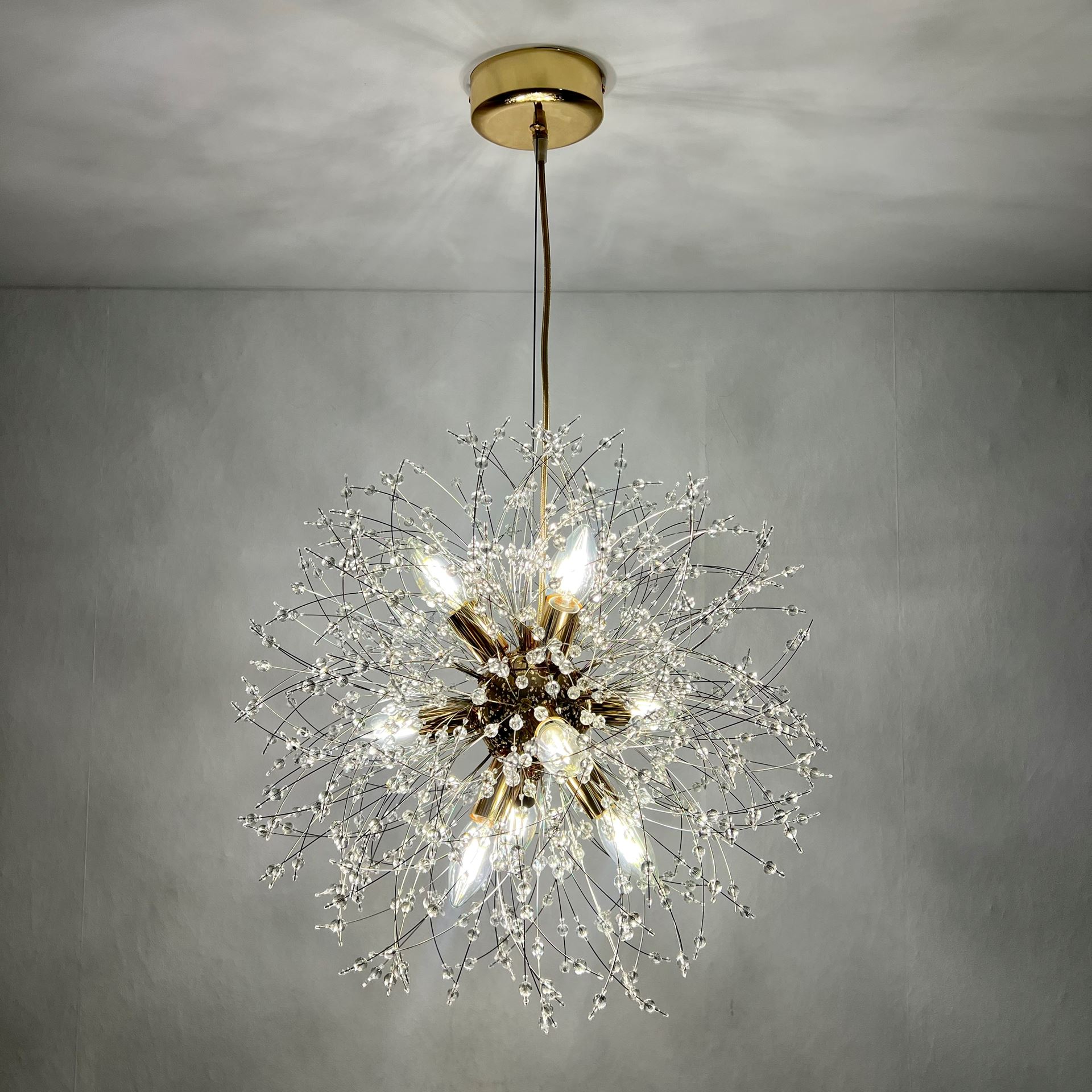 Світильник підвісний LUMINARIA ROXY P 9xE14 R500 GOLD - Зображення 3